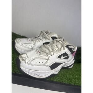 Nike M2K Tekno Womens Size 6 White Black Pink Athletic Running Shoes Sneakers